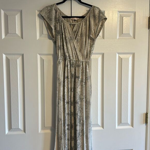 Rebecca Taylor Dresses & Skirts - REBECCA TAYLOR Animal Print Short Sleeve T-Shirt Material Maxi Dress Size XS